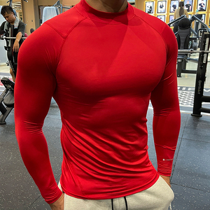 Custom Logo Breathable Tights <b>Compression</b> Breathable Athletic Gym T <b>Shirt</b> Quick Dry Sport T <b>Shirt</b> <b>for</b> <b>Men</b> <b>Compression</b> T <b>shirts</b> - Product Image 4