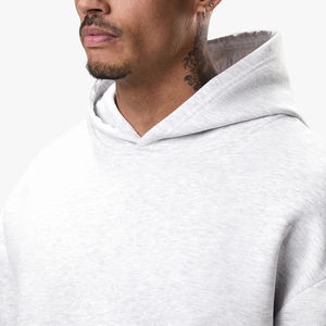 Sweat à capuche surdimensionné de luxe en molleton 100 % coton de haute qualité, épais 500 g/m², pour hommes - Product Image 2