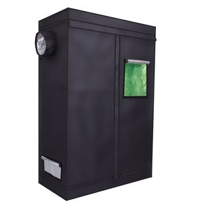 Tenda Idroponica Smontabile LY per Uso Domestico con Finestra 120*60*180 Nera, Attrezzatura per Irrigazione e Idroponica - Product Image 1