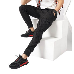 Pantalon cargo et pantalon pour homme en coton de haute qualité, fabrication artisanale de qualité supérieure, style de vie actif, mouvements flexibles, Solid Trader. - Product Image 3