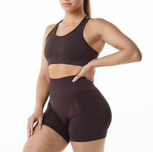 Vêtements de fitness pour femmes, hauts de yoga sans couture, couleurs unies, manches longues, crop tops de sport, ensembles de yoga respirants et à séchage rapide - Product Image 4