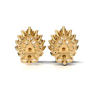 ต่างหูเพชรทรงลูกแพร์ 1.28 กะรัต ประดับด้วยเพชรแบบ Halo ตัวเรือนทองคำ 18K สีเหลือง ขาว และโรสโกลด์ แบบเกลียวหลัง สำหรับเจ้าสาว เครื่องประดับชั้นดี - Product Image 3