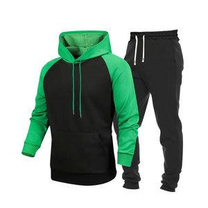 Professional Hooded Casual Solid Pullover Tracksuit Windproof Breathable Fabric for Training Lifestyle Wear Trusted Factories - Product Image 1