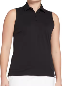 High Quality Custom Women's Breathable Quick Drying Polo Shirt Casual Fitness Sports Sleeveless Polo Shirt - Product Image 4