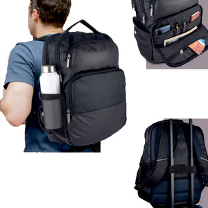 Bolso de Hombro para Portátil Liviya con Funda Protectora de PP y Correa para Carro - Maletín de Viaje para Negocios y Regalos Promocionales - Product Image 1
