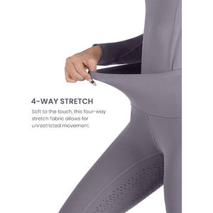 Pantalones de Montar a Caballo de Cintura Alta con Compresión, Transpirables, de Algodón y Silicona, Personalizados OEM, Leggings Ecuestres para Mujer, Estilo Western - Product Image 6