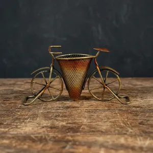 Metal <b>Cycle</b> Pen Holder <b>Stand</b> Decorative Miniature Bicycle Showpiece for Home Office Tabletop Living Room Bedroom Gift - Product Image 6