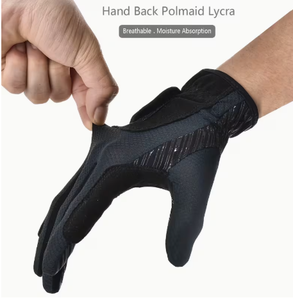 Gants d'équitation en similicuir pour homme, couleur unie, coupe classique, antidérapants, durables, pour l'équitation - Product Image 3
