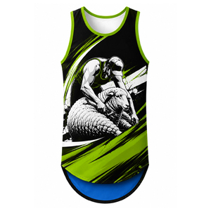 Singlet de tonte de moutons personnalisé, impression par sublimation, vêtements de travail professionnels, conception personnalisée OEM ODM - Product Image 1