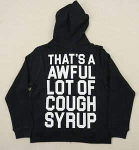 Sudadera con Capucha de Algodón Peinado 100% de Alta Calidad OEM con Pedrería, Estilo Urbano, para Hombre, Sudadera COUGH SYRUP para Hombre - Product Image 3