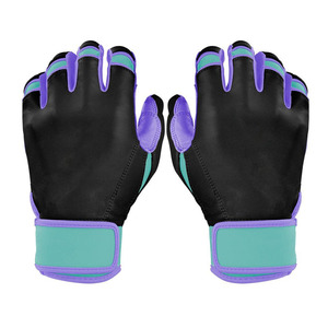 Gants de frappeur de baseball unisexes de haute qualité, conçus sur mesure, en cuir premium, à manchette courte, pour droitier, jeunes. - Product Image 2