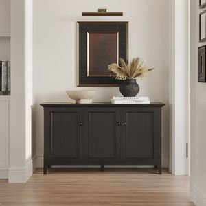 Armoire de rangement Amherst Wide à 3 portes en hickory brun pour salon - Product Image 1
