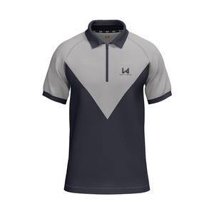 Camiseta Polo Casual de Manga Corta con Cierre para Hombre, Sublimada Personalizada, Logotipo Impreso en la Parte Delantera, Alta Calidad, Secado Rápido, Suministro OEM ODM - Product Image 2