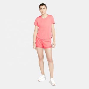 Conjunto doble Atlético informal de verano para mujer, camiseta transpirable de secado rápido para correr y pantalones cortos de cintura alta con bolsillo para entrenamientos - Product Image 1