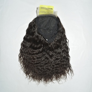 Wholesale Natural Color Cuticle-Aligned for HD Lace Curly <b>Wig</b> Virgin Indian Remy Human Hair Extensions Machine Double Weft - Product Image 4