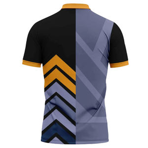 Venta al por mayor de impresión personalizada por sublimación para hombres y mujeres para Polos OEM/ODM ropa deportiva Jersey tela con patrón sólido - Product Image 2