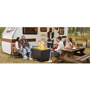Cyberpit One Pro, Chimenea Portátil para Exteriores de 25 Pulgadas, Chimenea de Leña sin Humo con Bandeja Recolectora de Cenizas y Asa de Transporte - Product Image 3