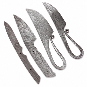 Cuchillo Burraq Personalizado Hecho a Mano con Hoja de Acero de Damasco y Mango de Acero de 9 Pulgadas para Camping y Cocina - Product Image 6