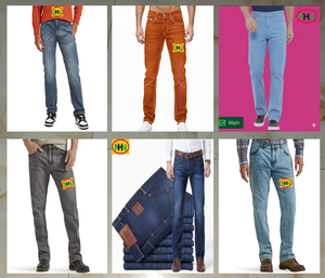 กางเกงยีนส์ทรงตรงลำลองขายดีสำหรับผู้ชาย ทรงปกติ สีขาวฟอก ดีไซน์ขาดๆ เหมาะกับทุกฤดูกาล มีกระเป๋า - Product Image 1