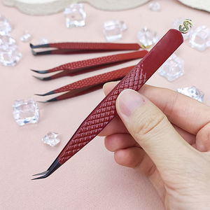 Pinces antistatiques de haute qualité au design supérieur, pinces courbées en acier inoxydable pour extensions de cils, outils - Product Image 1