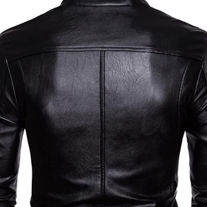 Chaqueta de Cuero para Hombre, Estilo Moderno, Invierno, Cierre de Cremallera, Colores Personalizados Disponibles, Precio de Venta Inmejorable - Product Image 5