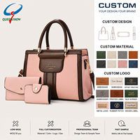 Sac à main pour femme de marque de luxe OEM ODM, 3 pièces, grande capacité, sac bandoulière décontracté, sac à bandoulière classique rétro