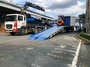 Gran oferta, rampa de muelle hidráulica de y 10 toneladas para montacargas, suelo de malla antideslizante, garantía de Motor de bomba hidráulica eléctrica de 1 año - Product Image 5