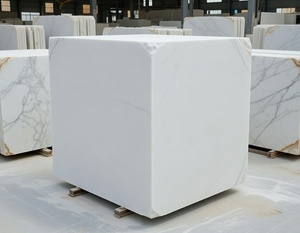 Vietnam Pure White Marble Blocks for Luxury Floor Tiles and Sculptures Direct Quarry Price High Polished Grade Natural <b>Stone</b> - Product Image 4