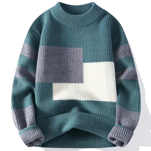 Pull en tricot imprimé pour homme, pull d'hiver décontracté, pull chaud en tricot, pull à col rond personnalisé - Product Image 6
