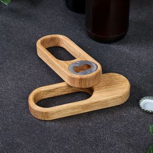 Abridor de Botellas de Cerveza Ecológico Personalizado de Alta Resistencia con Mango de Madera para Cocina, Bodas, Fiestas, Bares y Uso Doméstico - Product Image 1