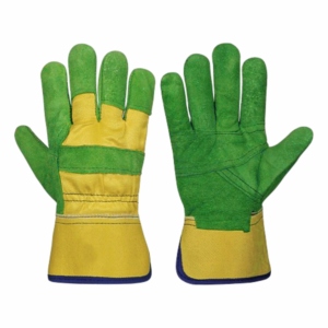 Guantes de Trabajo de Cuero Vacuno Reforzado, Transpirables, de Uso General, Resistentes a Cortes, Protección para Manos y Brazos para Jardinería - Product Image 2