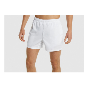 Summer Breathable Cargo Shorts for Men Custom Logo Solid Color <b>Mesh</b> Sports Shorts with Pockets High Waist Drawstring Closure - Product Image 5