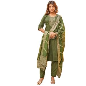 ล่าสุด kurti พิมพ์ลายและ dupatta เย็บปักถักร้อยที่สวยงาม Wory - Product Image 2