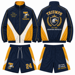 Conjunto de Chaqueta Cortavientos Personalizada con Etiqueta Privada, Bordado Delantero y Trasero, Calidad Premium, Ligera, de Nailon, con Cierre de Cordón, Ropa Deportiva - Product Image 5