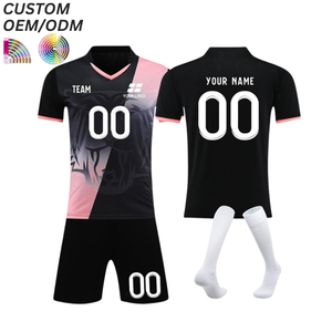Tenue de football imprimée unie, maillot de match respirant, kit d'entraînement, support OEM ODM, option de personnalisation frontale, vente en gros de vêtements de football - Product Image 4