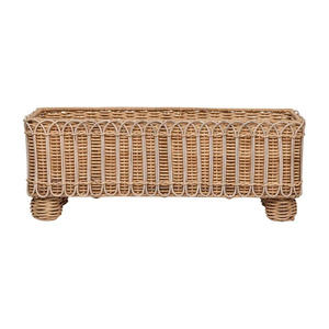 Vase et jardinière hauts en rotin naturel faits à la main |   Décoration florale pour la maison |   Fournisseur Vietnamien |   Conception personnalisée - Product Image 2