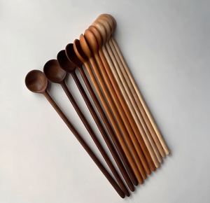 Ensemble de cuillères à mesurer artisanales en bois, fabriquées à la main, pour la pâtisserie, essentiels de cuisine, finition naturelle, design durable - Product Image 1