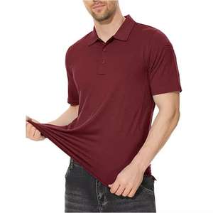 Camisas Polo para Hombre, Camisa Polo Casual de Jacquard, Camiseta Polo de Negocios de Manga Corta con Cuello y Botones, Camisa Polo de Golf - Product Image 3