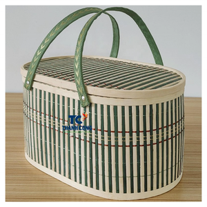 Venta al por mayor ofrece cesta de bambú con gran venta cesta de regalo de bambú y MOQ flexible para minoristas y distribuidores - Product Image 1