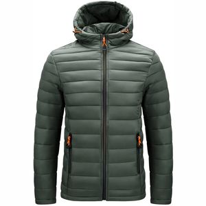 Chaqueta Acolchada Unisex con Capucha, Bordado Frontal, Impermeable, Cortavientos, Ligera, Ropa de Abrigo para Primavera, para Uso en Exteriores con Clima Frío - Product Image 5