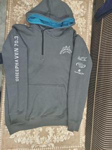 เสื้อฮู้ดโอเวอร์ไซส์ผ้าเทอร์รี่ถักนิตติ้ง 380gsm รุ่นใหม่ล่าสุด สไตล์ลำลองสตรีทแวร์ ไม่มีเชือกผูก กระเป๋าเสื้อ ซักเอนไซม์ สำหรับฤดูใบไม้ร่วง - Product Image 4