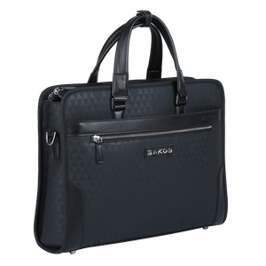 Porte-documents SAKOS en cuir rigide et en tissu Oxford, unisexe, pour le bureau et les voyages, livraison rapide, emballé dans une boîte en carton - Product Image 2