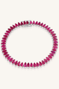 <b>Ruby</b> <b>Bracelet</b> in 92.5 Sterling Silver KLSB-20629 - Product Image 2