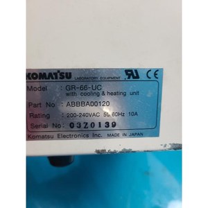 Komatsu GR-66 Usado Como Está, Piezas de Equipos de Semiconductores Legacy - Product Image 3