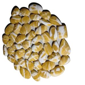 Prix de gros – Pierres précieuses naturelles de haute qualité, pierre jaune de guérison, artisanat en cristal de jaspe pour la fabrication de bijoux - Product Image 3