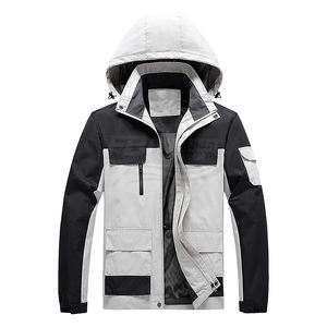 Nueva Chaqueta de Invierno para Hombre, Impermeable, Ligera, con Cuello Alto, Cierre de Cremallera, Decoración de Botones y Patrón de Letras, para Senderismo al Aire Libre - Product Image 1