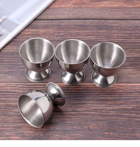 ชุดถ้วยไข่สแตนเลส 4 ชิ้น ขายดี สำหรับมื้อเย็นและอาหารเช้า ใช้บนโต๊ะอาหาร ขายดีอันดับต้นๆ - Product Image 1