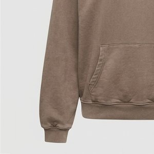 Nouveau sweat-shirt à capuche pour femme avec logo personnalisé, couleur unie, en molleton de coton, décontracté, pour l'automne, avec poche, longueur standard - Product Image 6