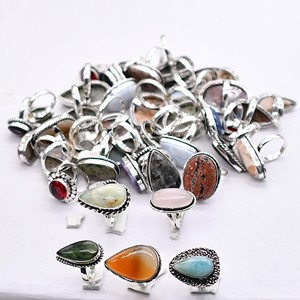 แหวนเงินแท้ 925 ชุบเงินสไตล์วินเทจ ประดับพลอยสำหรับใช้ทุกวัน พร้อมขอบตัวเรือนแบบคริสเตียน วงแหวนแบบคริสเตียน สำหรับผู้ชายและผู้หญิง เหมาะสำหรับงานแต่งงาน - Product Image 2