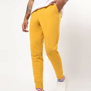 Design Your Own Custom Logo Men's Lightweight Mid Waist Gym <b>Joggers</b>-100% Cotton Breathable Outdoor Use Made in Pakistan - Product Image 2